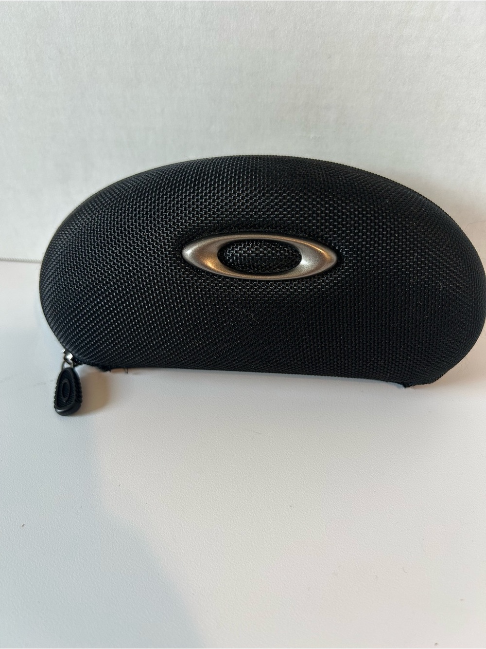 Oakley Black Textured Zip Sunglasses Hard Case with Silver Logo